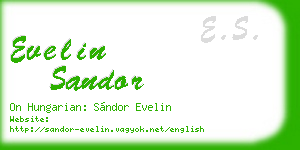evelin sandor business card
